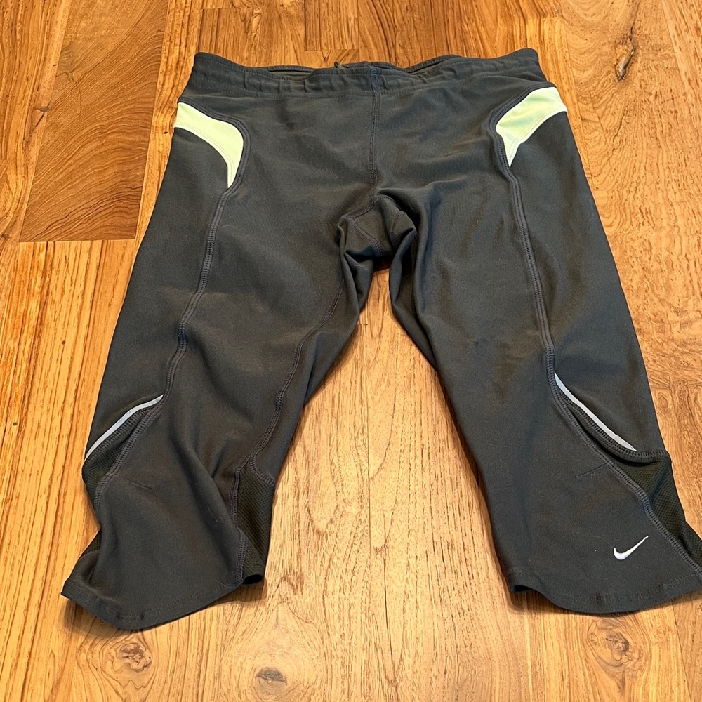 Nike Green and Lime Performance Tights
